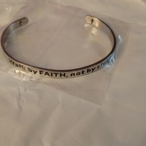 Silver Inspirational  Bracelet